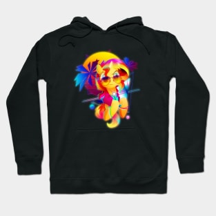 Synthwave Sunset Shimmer Hoodie